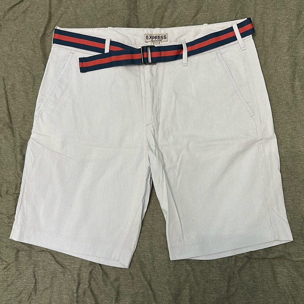 Express Striped Photographer Shorts
